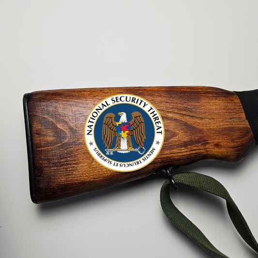National Security Threat Vinyl Sticker