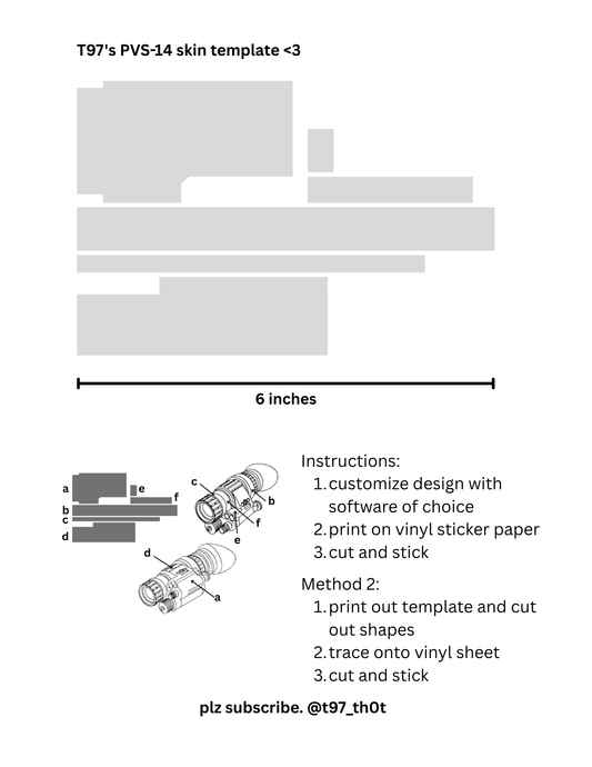 PVS-14 skin template (FREE digital download)