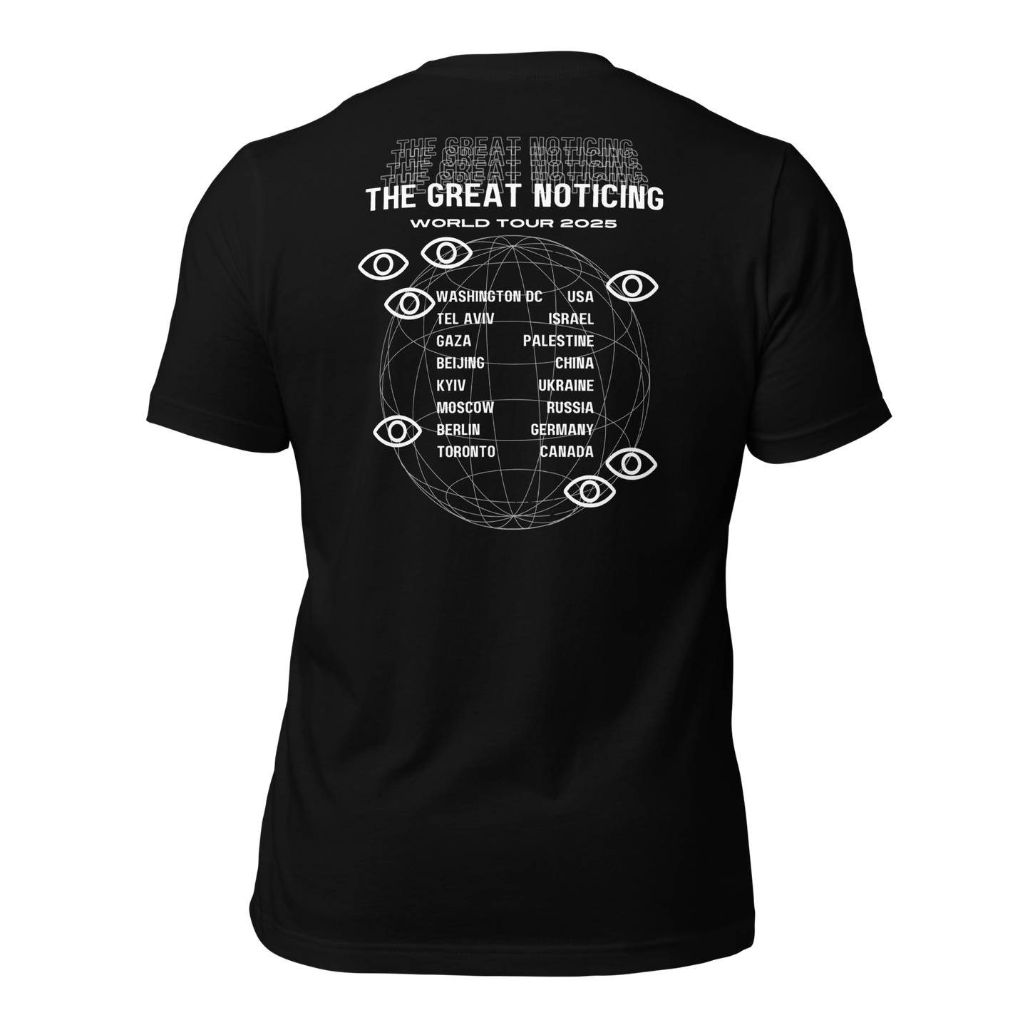 The Great Noticing World Tour 2025 T-Shirt